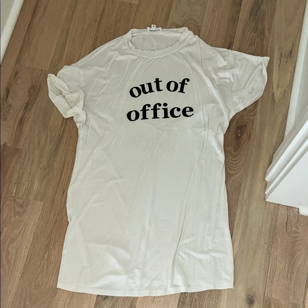 Out of Office White Graphic dress - REVOLVE